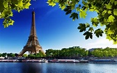 cityscape, France, Paris, River, Leaves, Eiffel Tower Wallpapers HD ...