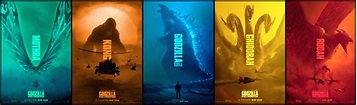 RE-UPLOADED - My take on the color scheme for all Monsterverse posters ...