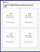 Multiply Two 2-Digit Numbers Without Regrouping - Math Worksheets ...