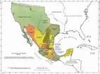 Mapa de México 1821 - Mapa de México en 1821 (América Central, América)