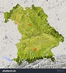 Bavaria Germany Shaded Relief Map Federal Stock Illustration 13939246 ...