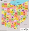 Ohio State Map With Counties - Palm Beach Map