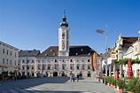 Das St. Pöltner Rathaus als eines der schönsten Wahrzeichen Österreichs ...