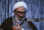 Grand Ayatollah Hossein ali Montazeri in his theology class in the ...