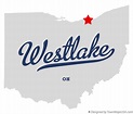 Map of Westlake, OH, Ohio