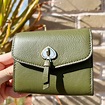 Kate Spade Marti Small Flap Wallet Pebbled Leather Enchanted Green