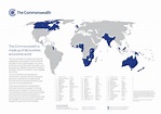 Map of Commonwealth countries | Commonwealth