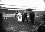 1908: OLYMPIC GAMES. RALPH ROSE OF THE USA PUTS THE SHOT FOR HIS FIRST ...