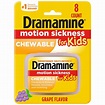 Dramamine Motion Sickness Relief for Kids Chewable Tablets Grape ...