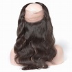 360 Lace Frontal Band With Body Wavy Brazilian Virgin Hair