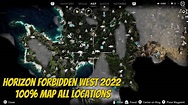 Horizon Forbidden West - Full World Map ALL LOCATIONS 100% (All ...
