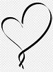 10 Black And White Heart Outline Png - Movie Sarlen14
