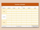 EXCEL of Simple and Clearly Tourism Schedule.xlsx | WPS Free Templates