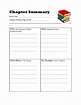 Book Summary Template Web New Book Section/chapter Template.Printable ...