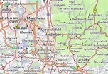 Map of Heidelberg - Michelin Heidelberg map - ViaMichelin