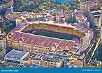 Soccer Club AS Monaco Stadium Stade Louis II Aerial View Stock Image ...