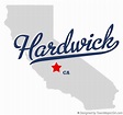 Map of Hardwick, CA, California