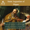 Saint Augustine, pray for us! "To fall in love with God is the greatest ...