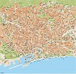 Vector map Barcelona | Order and download Vector map Barcelona