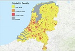 Netherlands population density | Infographic, Netherlands, Map