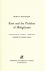 Kant and the problem of metaphysics (edition) | Open Library
