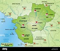 map of pays-de-la-loire with borders in green Stock Vector Image & Art ...