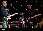 Eric Clapton, left, and Robbie Robertson perform at Eric Clapton's ...