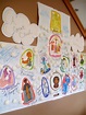 We made a "cloud" of the Saints this year for All Saint's Day. My ...