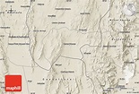 Shaded Relief Map of Mier Y Noriega