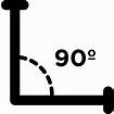 ángulo recto de 90 grados | Descargar Iconos gratis