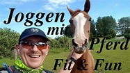 Laufen / Joggen mit Pferd im Gelände ! Trailrun "Next Level" - YouTube