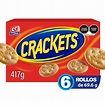Galletas Gamesa Crackets sabor mantequilla 6 rollos de 69.6 g c/u | Walmart