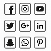 White Social Media Icon Png at Vectorified.com | Collection of White ...