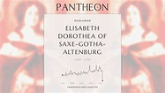 Elisabeth Dorothea of Saxe-Gotha-Altenburg Biography - Landgravine ...