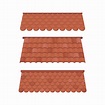 conjunto de techos para el diseño de casas de verano. techo de tejas ...