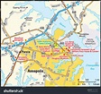 Annapolis Maryland Area Map: stockvector (rechtenvrij) 167175164 ...