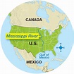 Where Is The Mississippi River Located On A World Map - Map Of World