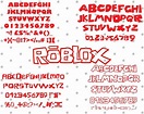 Roblox Font Roblox Svg Roblox Svg Files for Cricut Fonts for Cricut ...
