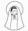 La Virgen Maria Para Dibujar Facil | DecologDD