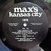 Max's Kansas City Compilation Album. 1976. Original | Etsy