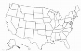 Blank Printable Us Map State Outlines - Rania Catarina
