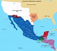 Evolución territorial de México | Mapa historico, Historia de mexico ...