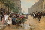 Rue Royale, Paris Painting | Louis Marie de Schryver Oil Paintings