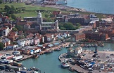 View from Spinnaker Tower toward Portsmouth Cathedral and Southsea ...