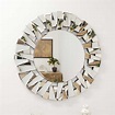 All Glass Modern Segmented Round Mirror | Decorative Mirrors | Mirrors