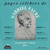 Jacqueline Eymar plays FAURE ~ pages célèbres d...