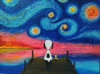 Noche estrellada, Snoopy. #nocheestrelladadevangogh #nocheestrellada # ...