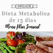 Dieta Metabolica de 13 Dias para Adelgazar y Cambiar el Metabolismo