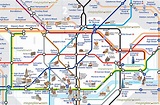 London map - London tube map with attractions - Underground stations ...