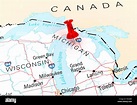 Michigan State Map Stockfotos und -bilder Kaufen - Alamy